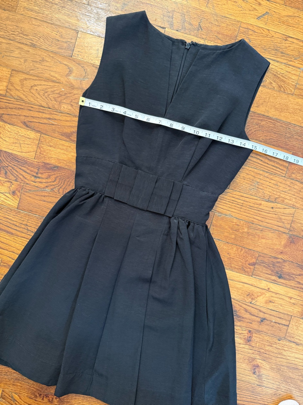 Candice Quinn Bitsy Belle Black Notched V-Neck A-Line Mini Dress Size 2 NWT - Picture 8 of 16